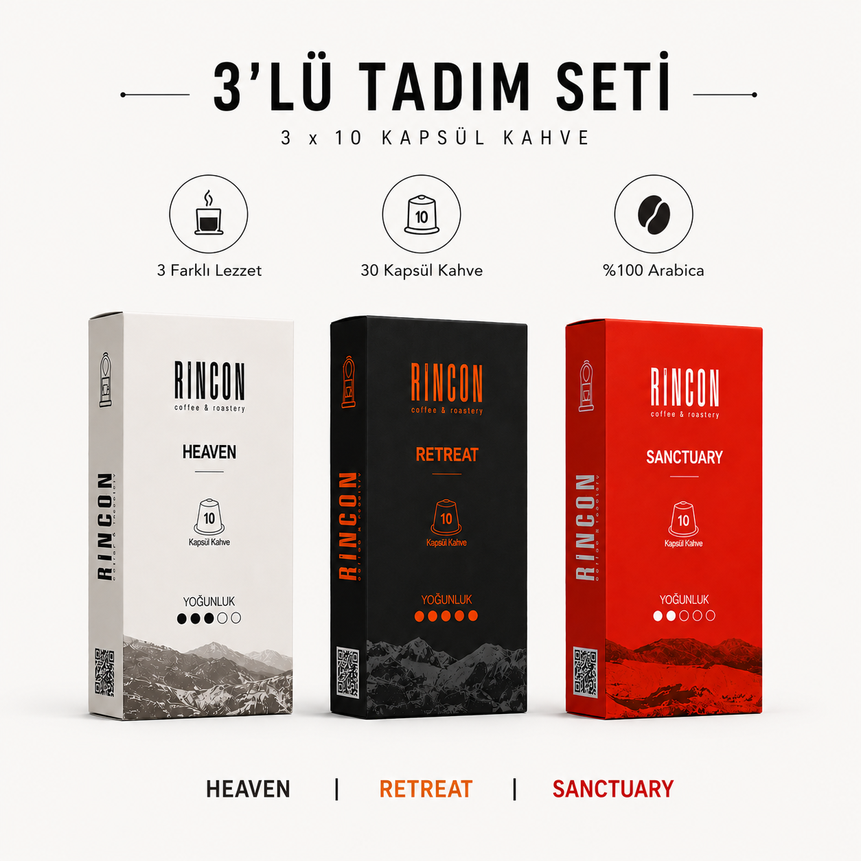 3'lü Tadım Seti | Capsule Coffee